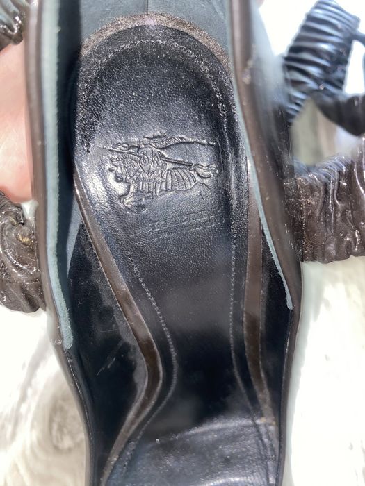 туфли burberry, каблуки, кожа