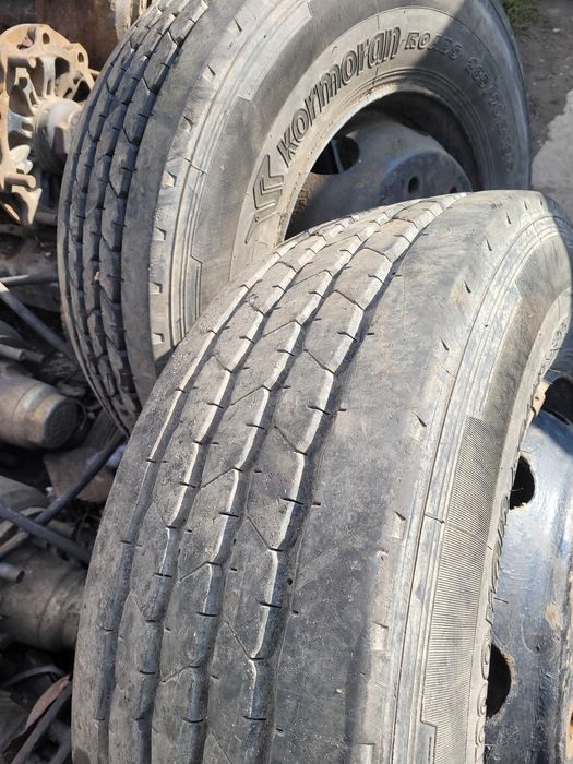 jante anvelope roti complete cu 8 gauri fara camera 245/70t17.5, 265/70r17.5, 285/70r19.5