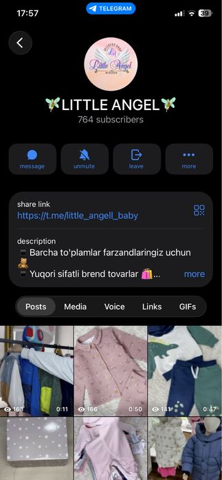 Online ‘’Bolalar kiyim dokoni’’ sotiladi. Tovar bilan birga!