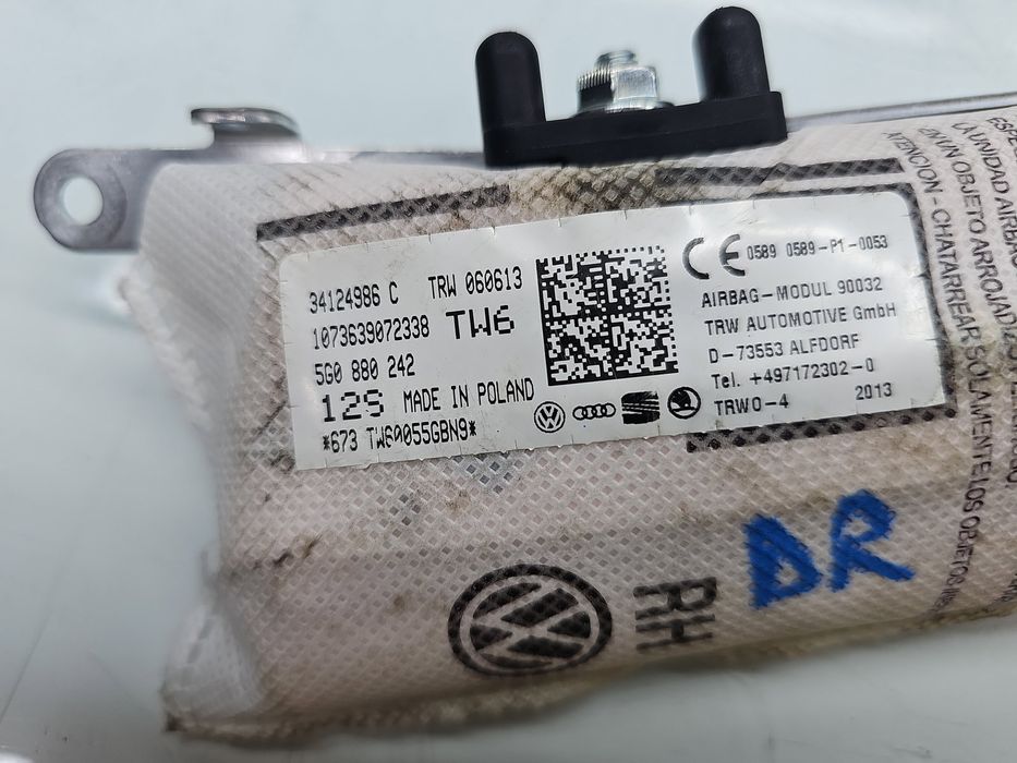 Airbag cortina dreapta Volkswagen Golf 7 (5G) [Fabr 2014-prezent] 5G08