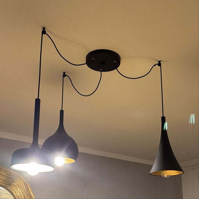Lustra design modern cu 3 pendule NVL-8942201 Nova Luce