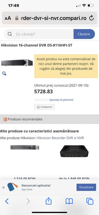 Sistem de supraveghere video profesional.