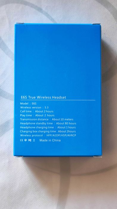 Безжични bluetooth слушалки TWS E6S