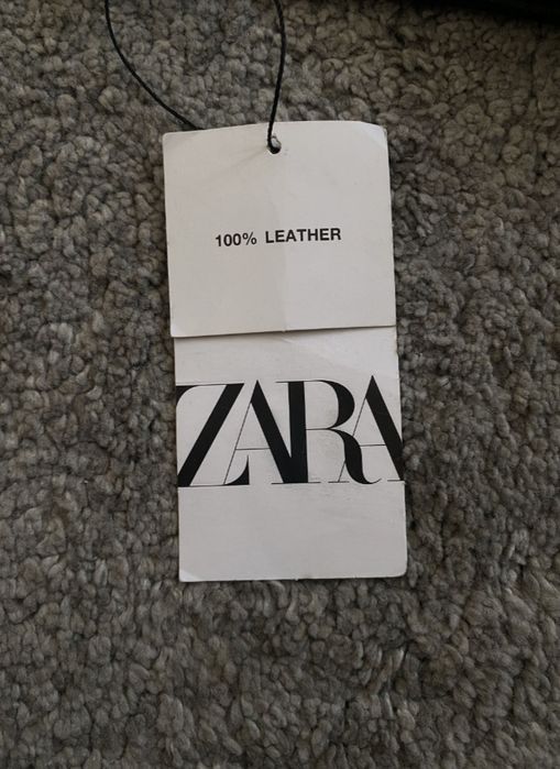 Geaca din piele naturala Zara M