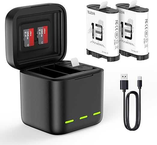 TELESIN Endurance батерии и зарядно GoPro 13