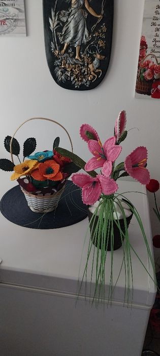 Vand flori crosetate