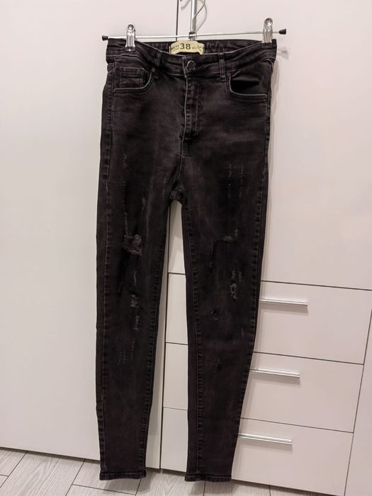 Черни дамски дънки