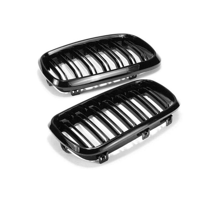 Двойни бъбреци за BMW X5, X6,X5 E70 / X6 E71. Черен Лак