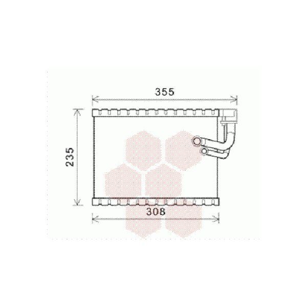 Evaporator aer conditionat Audi A4 2008-2016, A5 2007-2016, Q5 2008-2017, 305x235x38mm, Material: aluminiu, OE 8K1898191A, Th-Series