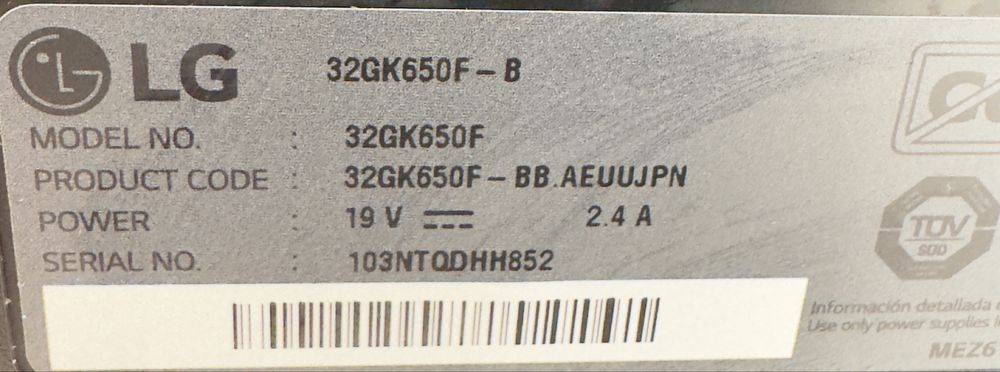 Monitor gaming 144 HZ 2 K - display defect