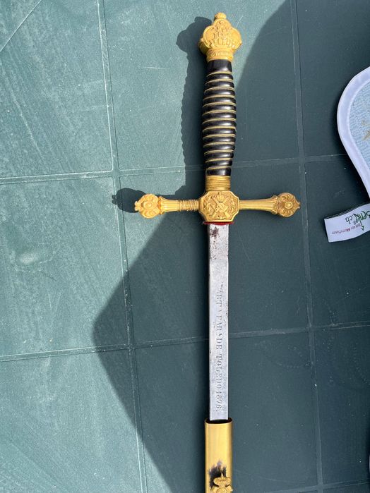 Sabie ceremonială Toledo 1876 – model masonic/de colecție