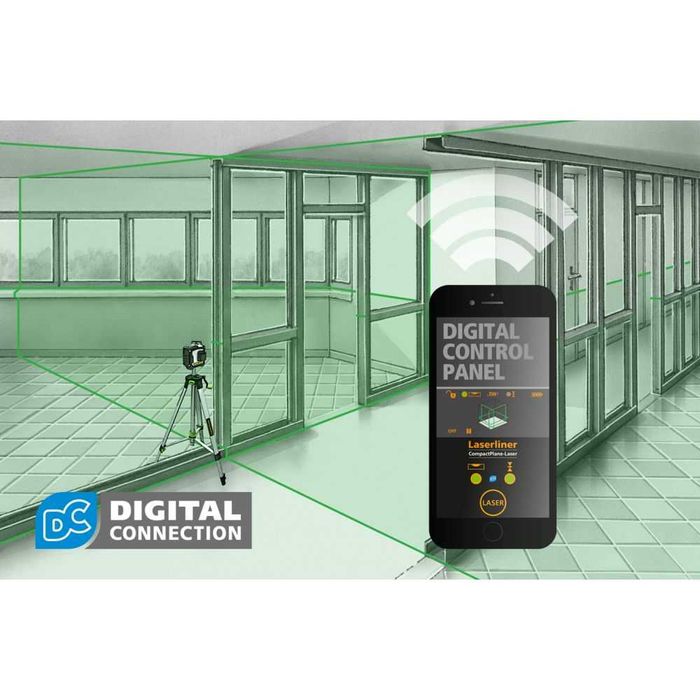 Зелен линеен лазер Laserliner CompactPlane-Laser 3G Pro, 036.295A