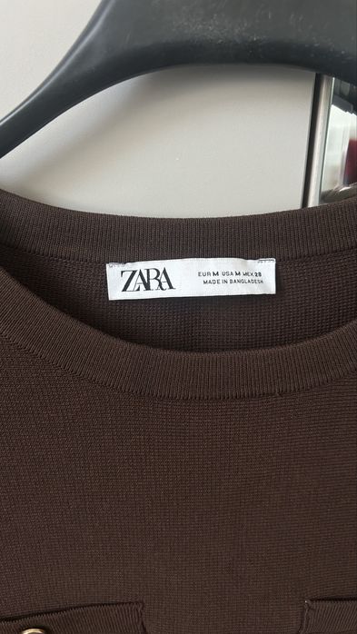 Платье ZARA, коричневая