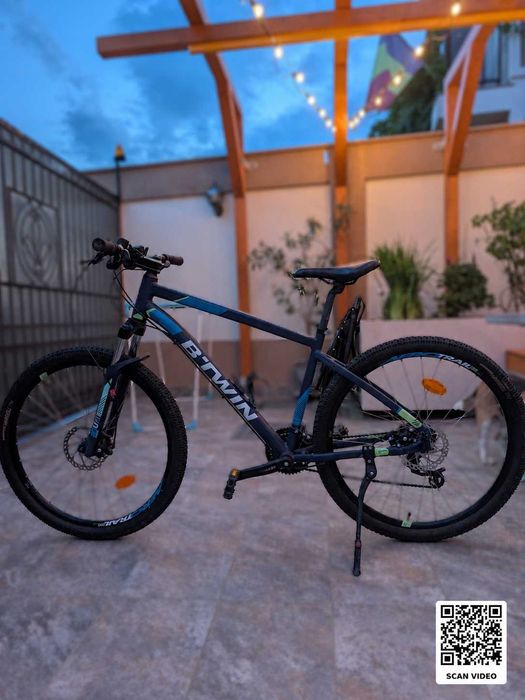 Bicicleta MTB B'Twin Rockrider 520, 27.5", marimea L, aluminiu, 24 viteze