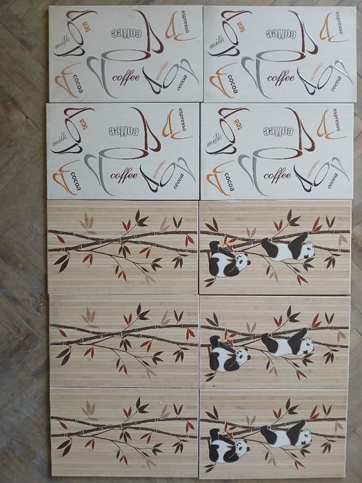 Faianță albă- 15m pătrați + decor