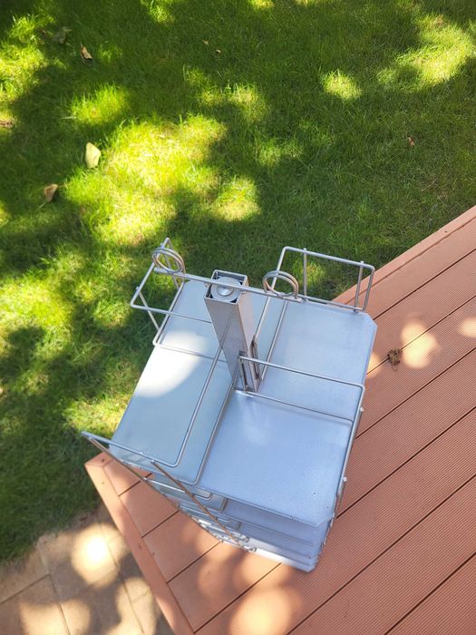 Метален стелаж за картички и книжки и други - Рафт с 5 нива