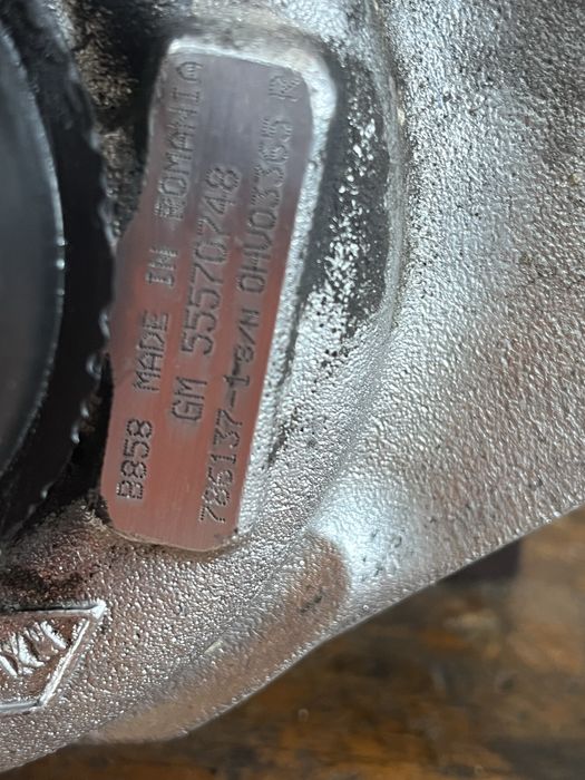 Turbo opel insignia 2.0 d 163 cp