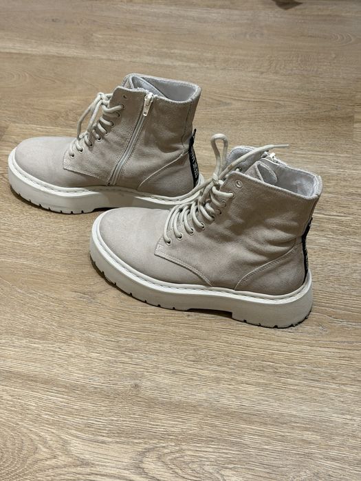 Дамски боти Steve Madden-естествен велур