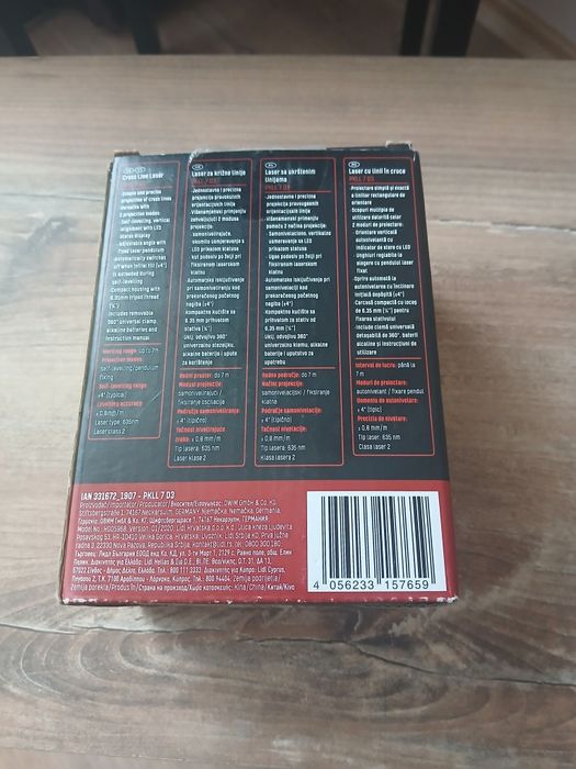 Лазер с кръстосани линии Parkside