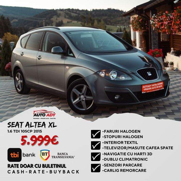 Seat Altea XL 2015 1.6 TDI  Posibilitate RATE