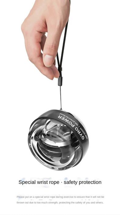 Жиро топка Тренажор за мускулна сила Фитнес Gyro Ball