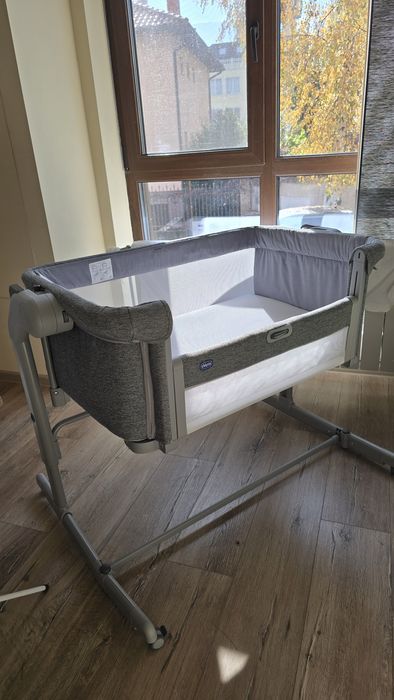 Бебешка мини кошара с падаща страна Chicco - Next 2 Me Magic Evo