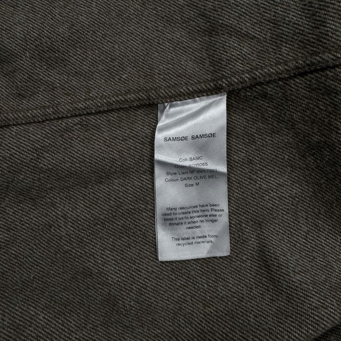 Мъжка риза Samsøe Samsøe Liam NF – Dark Olive Melange – Размер M