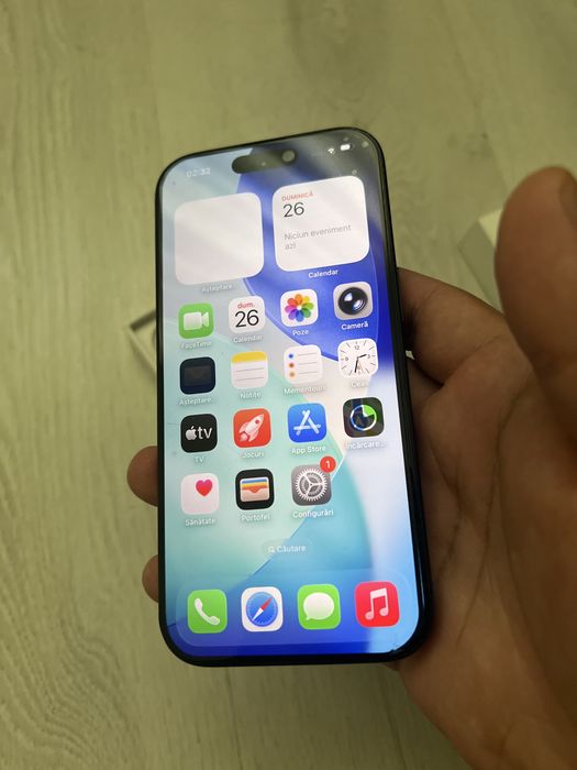 Iphone 16 Pro Black Titanium impecabil la cutie