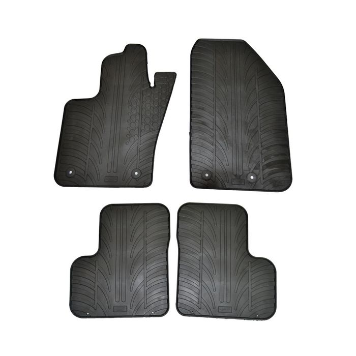 Set covorase auto din cauciuc Fiat 500X 02.2015-, Jeep Renegade 02.2015-, Negru, Gledring, 4 buc