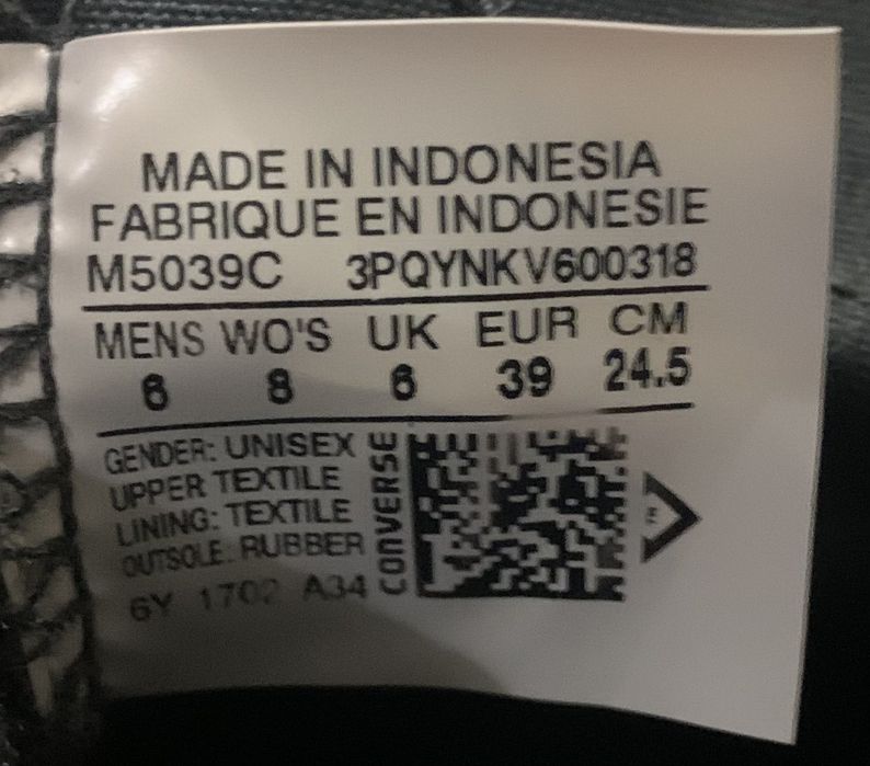 Unisex Converse CT low черни / 39 номер