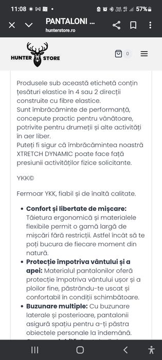 Pantalon tehnic HART ANDIA 52