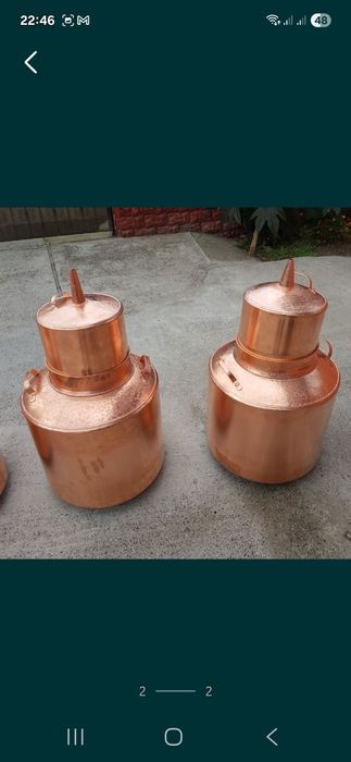 Vând cazane de făcut tuica din cupru sau inox