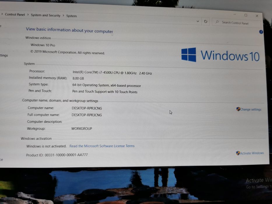 Laptop Lenovo ThinkPad Yoga 12