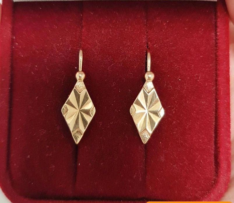 Золото серьги 583