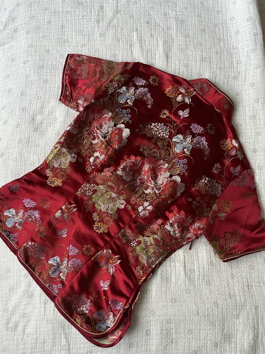 Блуза с японски мотиви от 100% коприна