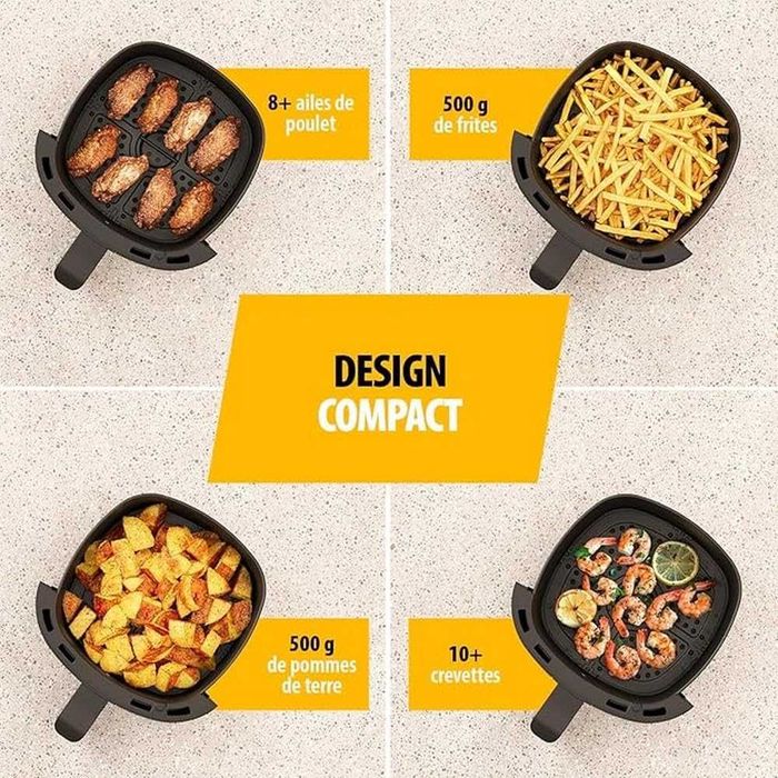 Tristar Mini Digital Hot Fryer, 6 програми, незалепващ, 2л, 1500W