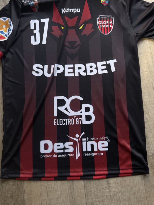 Tricou de handbal Gloria Bistrita Liga Florilor Lorena Ostase 37 Kempa marime M original