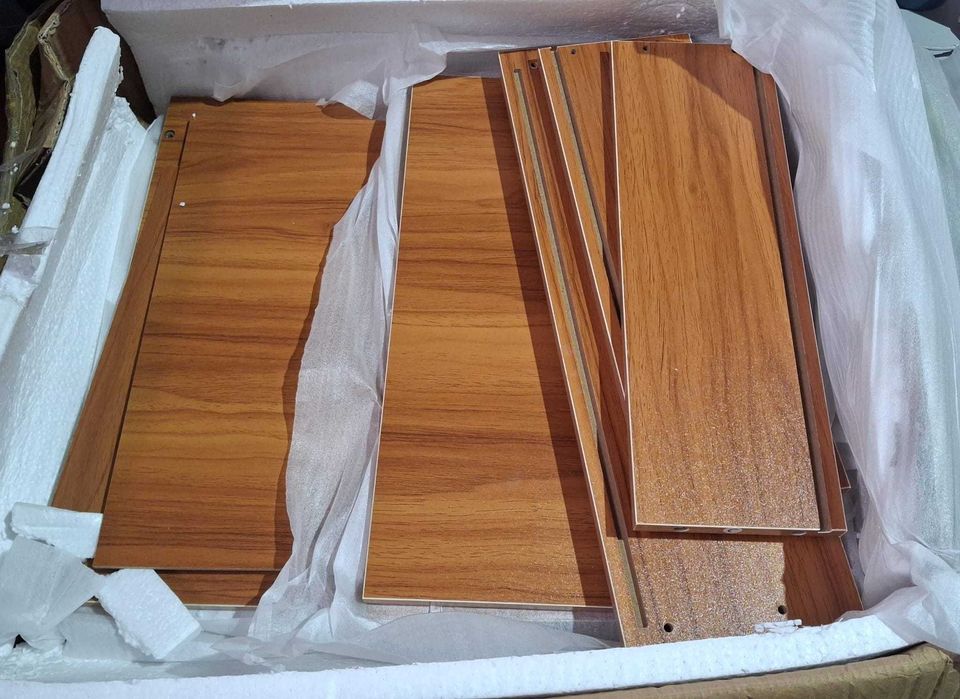 Noptiera lemn cu sertare, vintage, 47x40x60 cm, neasamblata, maro, COD 1108OLX