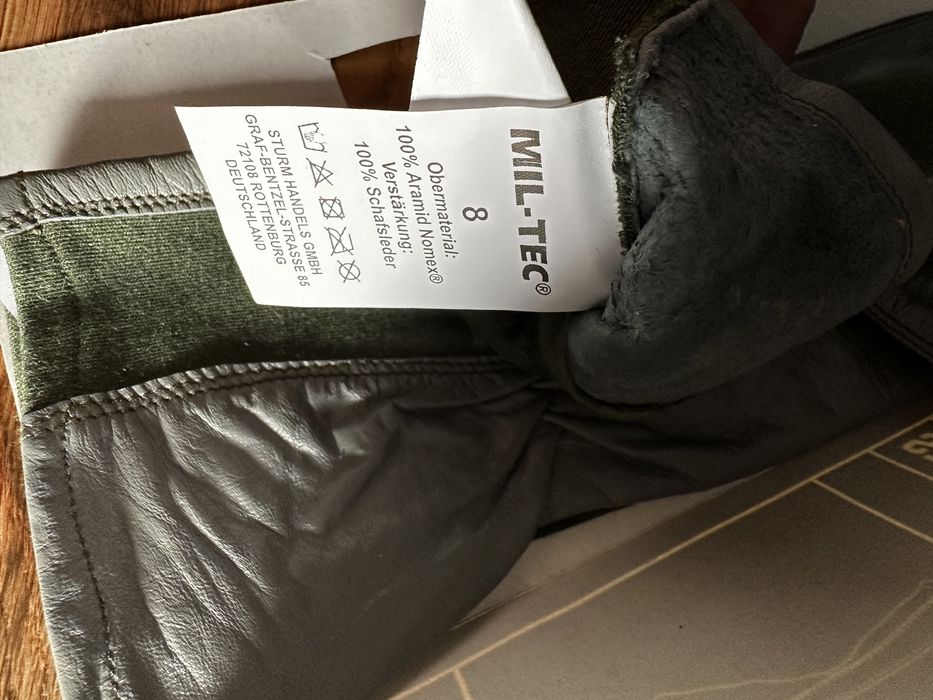 Mănuși pilot, MilTec, Nomex + piele, noi.