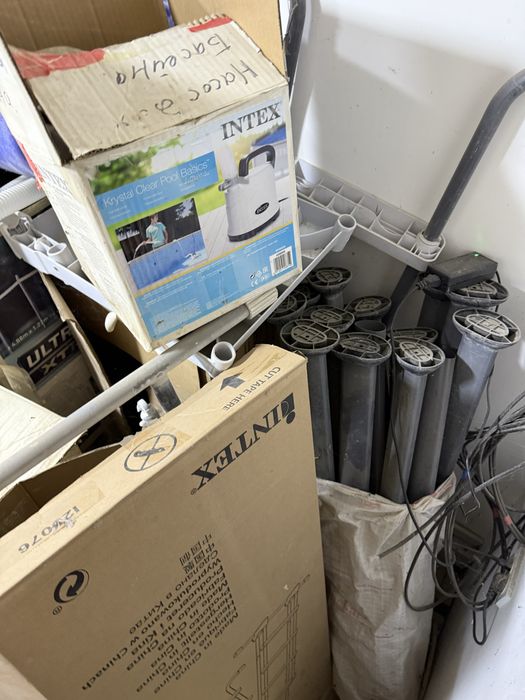 Бассейн intex 4,88/1.22 б/у в отличном состоянии с лестницей и фильтр