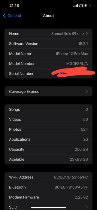 Iphone 12 Pro Max 256 Gb