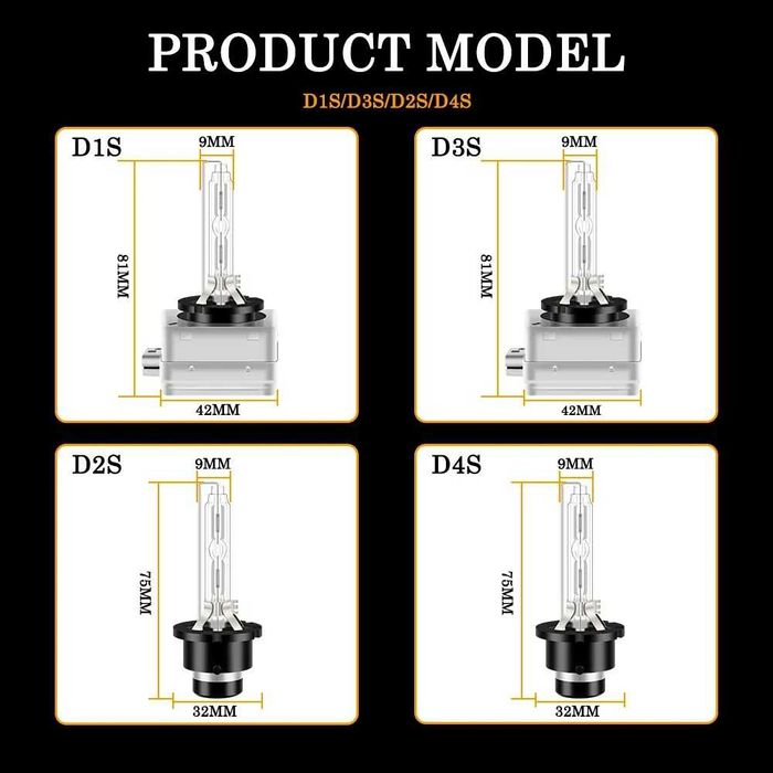 Ксенонови крушки SUPER VISION D1S 6000K +60% светлина – Quartz стъкло