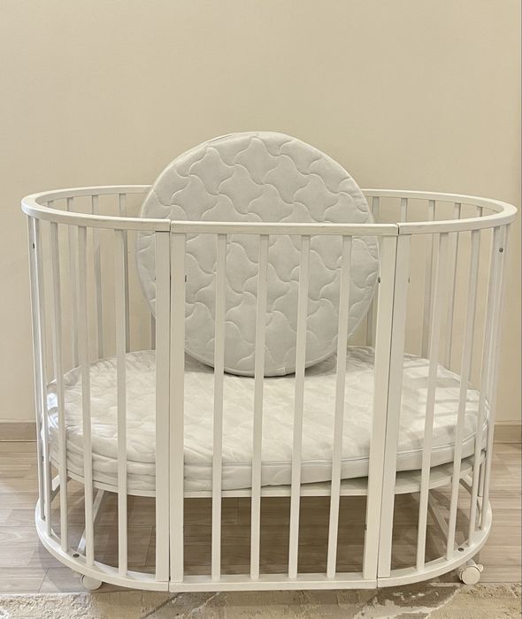 Детский белый трансформер манеж