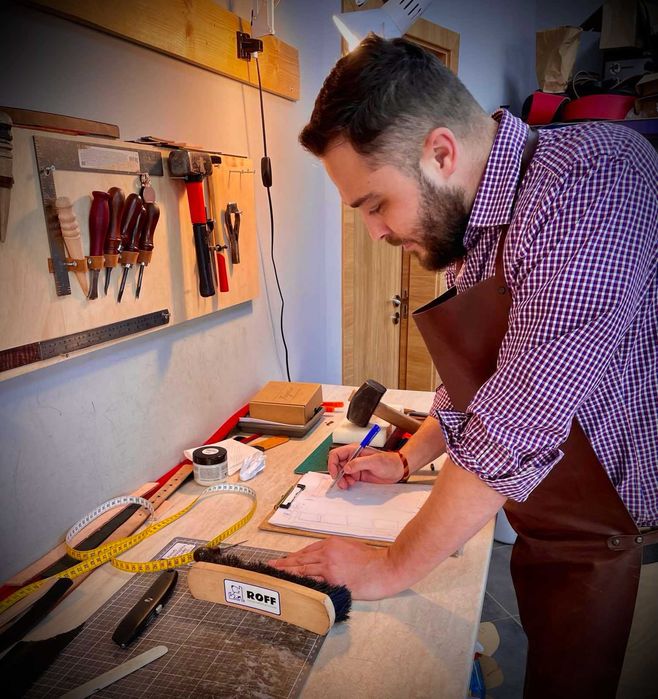 Нашийник за кучета с персонализация име и телефонен номер цвят натурал