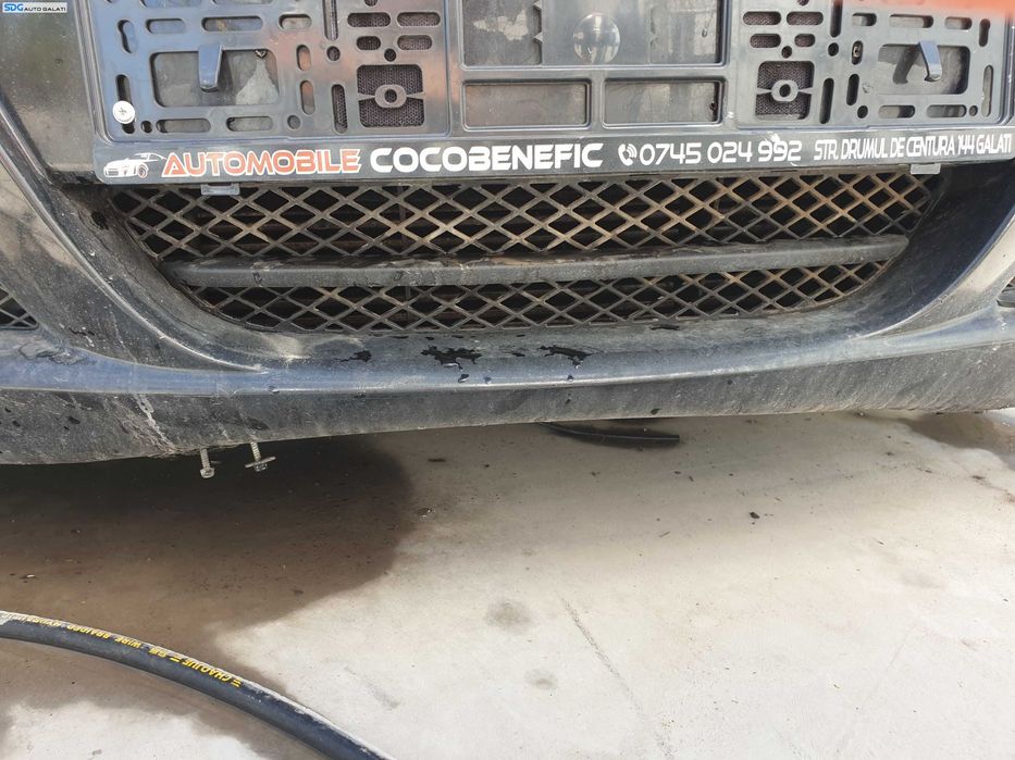 Grila Ornament Plastic Inferioara Centrala de pe Bara Spoiler Fata BMW Seria 3 E90 E91 NFL Non Facelift 2004 - 2007 [K7284]