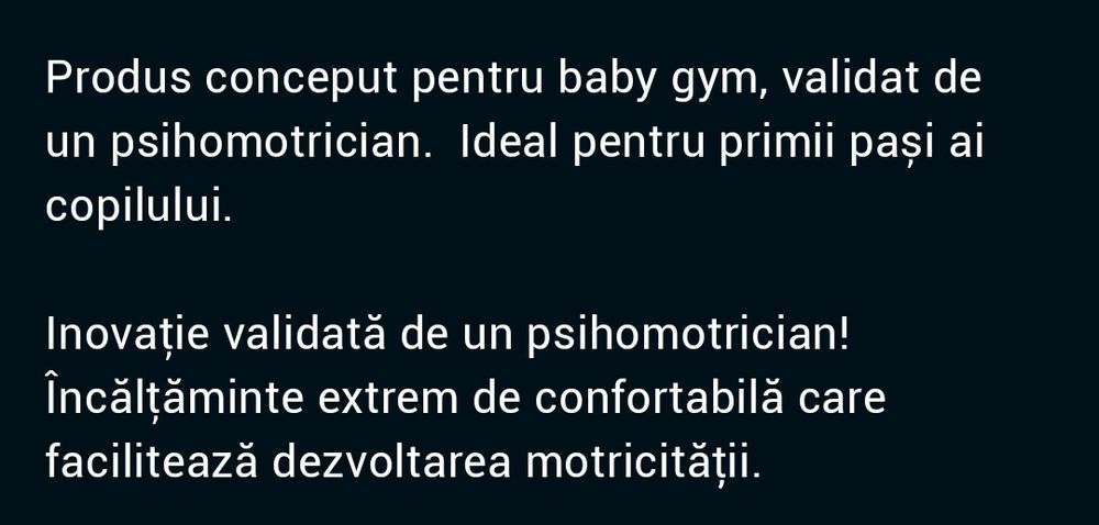 Incaltari Baby  gym Domyos babylight, nr 22