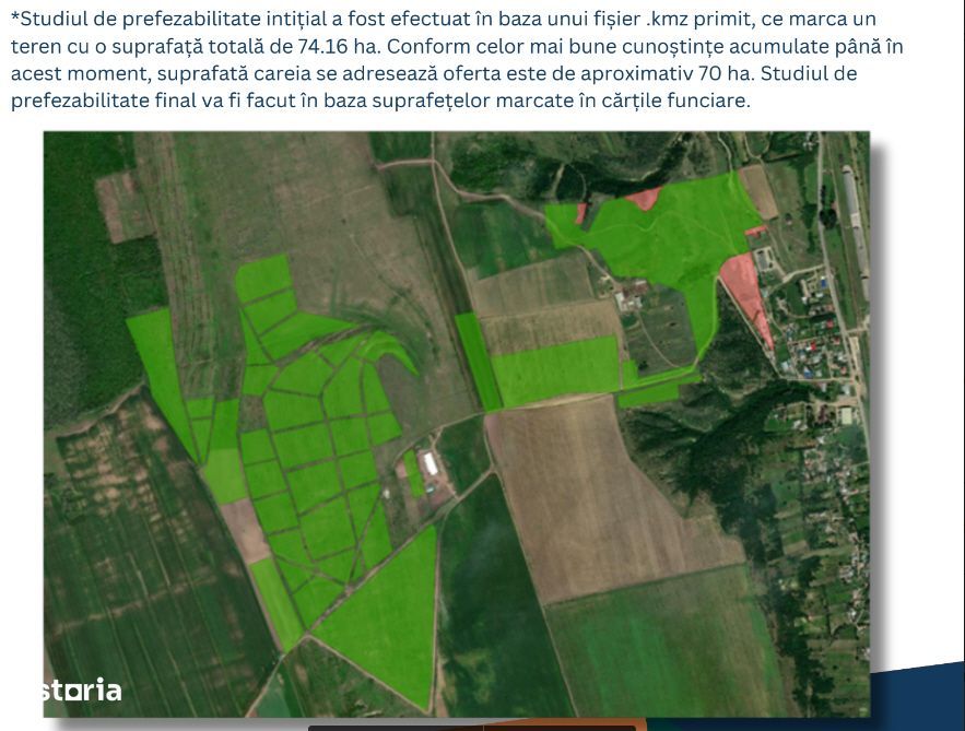 Vandt teren Balintetsi Galati 70 ha parc fotovoltaic/eolian