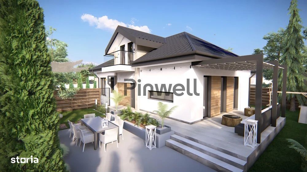 Casă premium P+M într-un ansamblu exclusivist din Tunari | 5 camere |