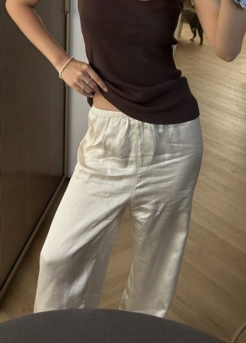 Атласные брюки новые