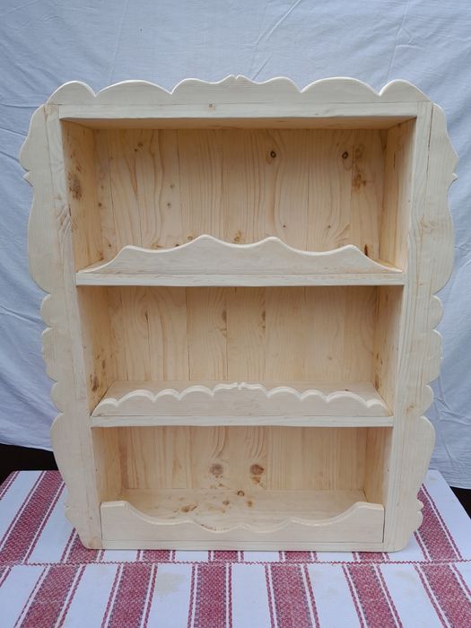 Vând etajera din lemn cu 2 polițe